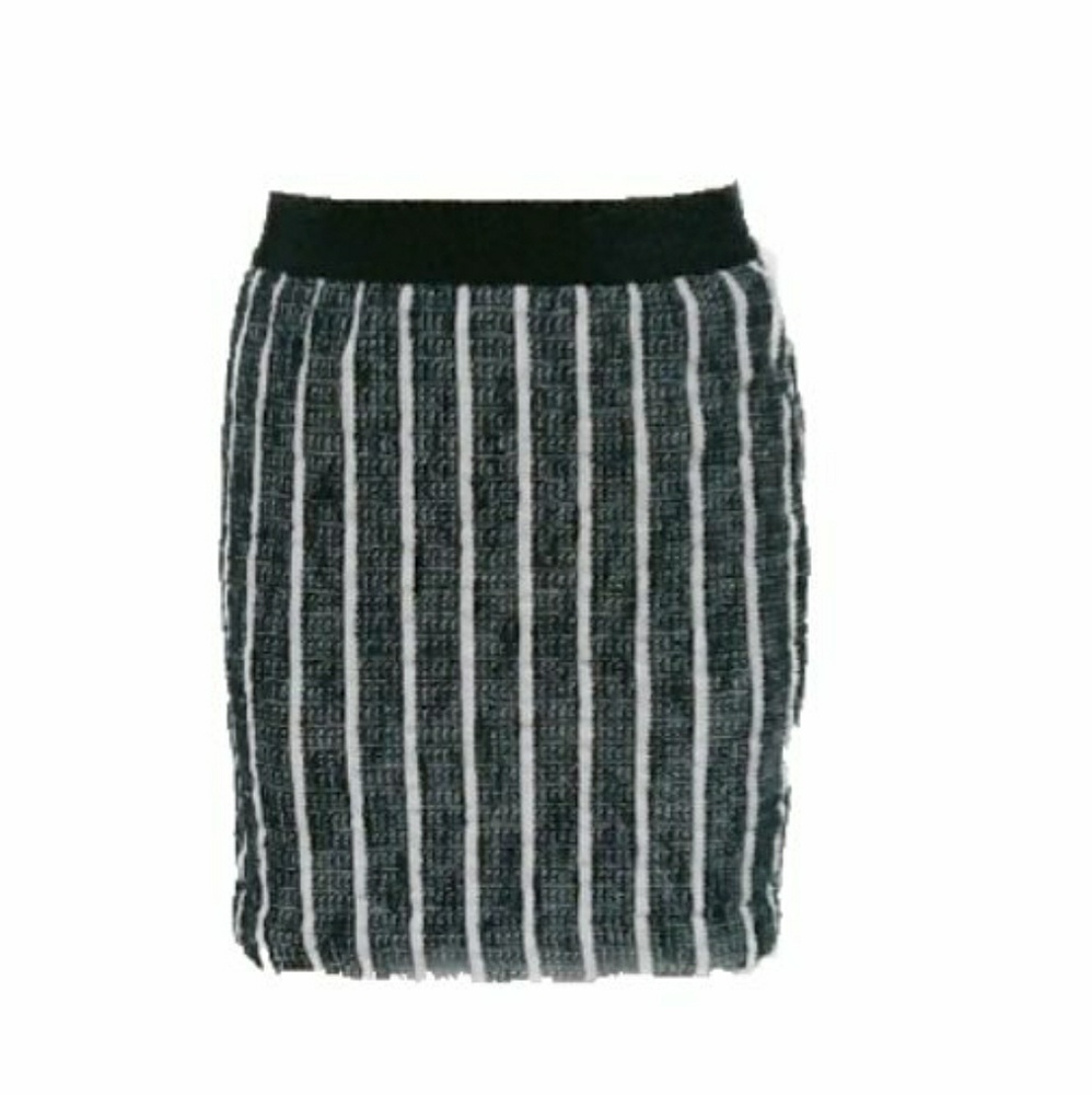 Ann Taylor Dark Blue & White Stripped Skirt